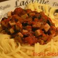 Spaghetti bolognaise au tofu 