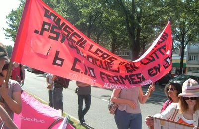 Journée d'action du CG76 au Rectorat de Rouen