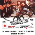 Aerosmith - Lundi 8 Novembre 1993 - POP Bercy (Paris)