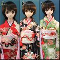 Flower kimono for Smart doll / Dollfie dream,1/3