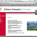 Le site de l'Alliance Française de Lucerne