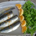 Sardines marinées à l'huile essentielle de mandarine 