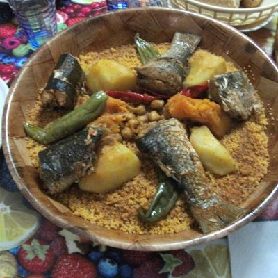 Et si on allait faire un tour au marché le couscous marocain aux poissons