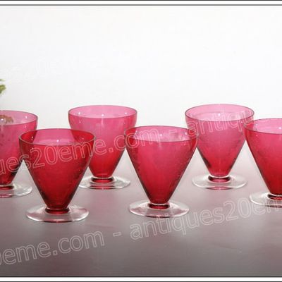 Verres Baccarat Bouquet 1930