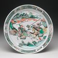 A famille-verte dish, Qing dynasty, Kangxi period (1662-1722)