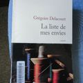 LA LISTE DES MES ENVIES de GREGOIRE DELACOURT