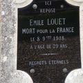 LOUET Emile Albéric (Heugnes) + 08/11/1918 Heugnes (36)