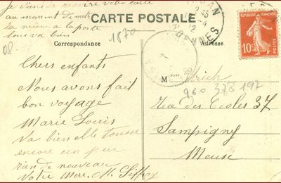 Au hasard d’une carte postale, Marie Philomène ULRICH…