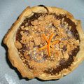 mes tartelettes chocorange, craquant d'amaretti...