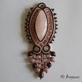 Pendentif soutache, 1er essai