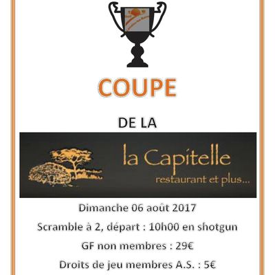 Dimanche 6 août 2017 - Coupe de La Capitelle