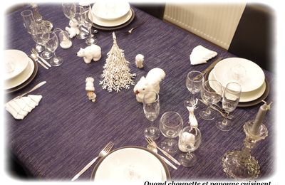 MA TABLE DE NOËL "GRAND FROID"