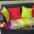 Coussins de salon de jardin 