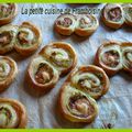 Palmiers saumon poireaux