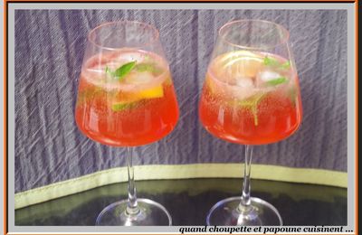 SPRITZ AU GIN ET BASILIC POURPRE