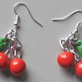 Boucles d'oreilles "Les cerises"