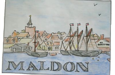 Carte postale de Maldon, Essex