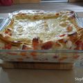 Lasagnes au surimi et poivron rouge