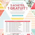 promotion Papier Design en folie ! Stampin'Up!