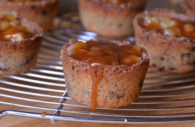 Cookie cups pommes et caramel