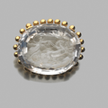 Broche en vermeil sertie d’une exceptionnelle intaille Néo-Classique