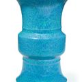A robin's-egg glazed vase, Qing dynasty, 18th–19th century