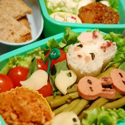 Bento de la famille lapins