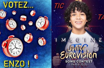 EUROVISION JUNIOR 2021 : Le vote en ligne débute ce soir, soutenez Enzo !