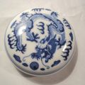 Boite Céramique Porcelaine Chine Dragon Chinese Ceramic Box Dragoon Marks