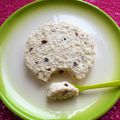 cookie cru stracciatella aux éclats de chocolat et au psyllium (hyperprotéiné, diététique, allégé, sans oeuf et riche en fibres)