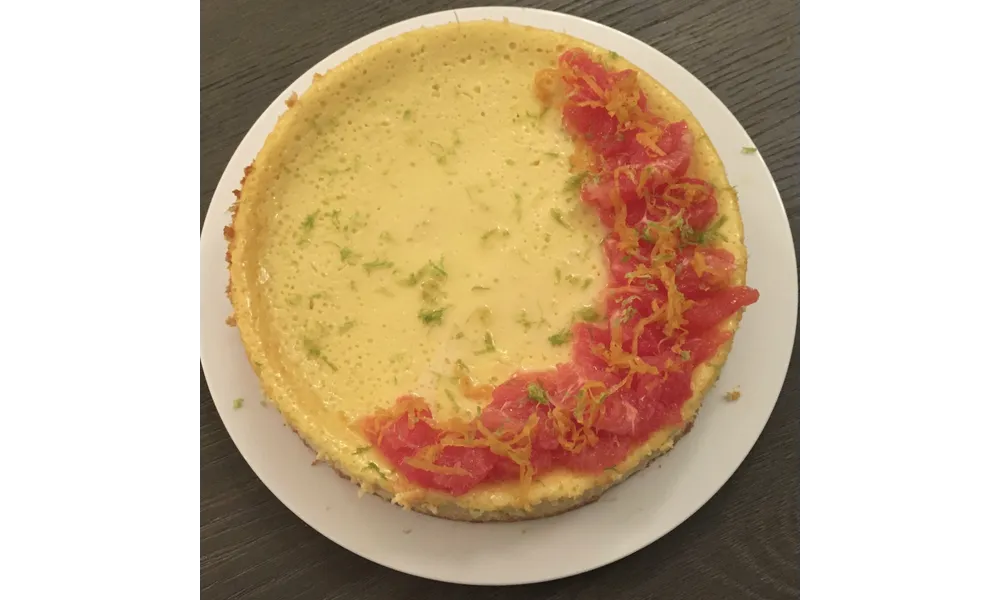 Cheesecake au pamplemousse