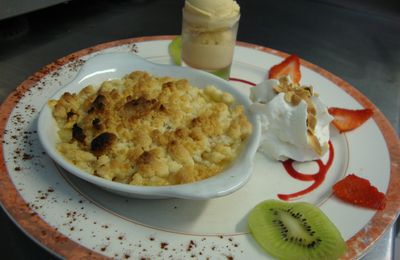 Crumble pomme poire! hummmm