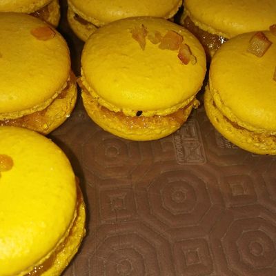 Macarons clémentines et oranges confites