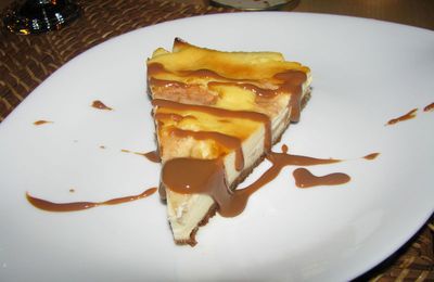 Cheese cake au chocolat blanc et poires