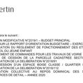 Ordre du jour du conseil municipal de Saint-Avertin du 20 novembre 2019