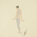 Romain de Tirtoff, Erté(1892-1990), Deux études de costumes, 1926, 1927
