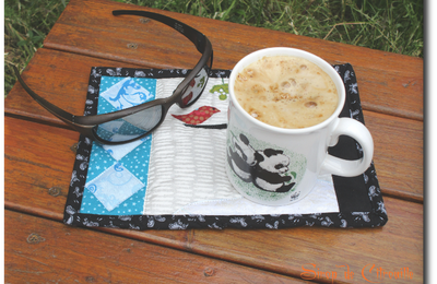 Mug rug # Mars: Oiseaux d'hiver