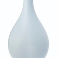 A very rare small clair-de-lune-glazed pear-shaped bottle vase, Yongzheng four-character seal mark and of the period (1723-1735)
