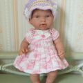 Robe et casquette poupon 25 à 28 cms Arias, Antonio juan, Npk doll, Bambino,