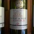 Lussac Saint Emilion : Château de Pilot 2014 et 2015, et Castillon-Côtes de Bordeaux : Alcée 2012