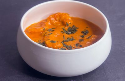 Les scampis à la sauce du chef Eric Fernez