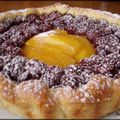 Tarte cerise-mangue