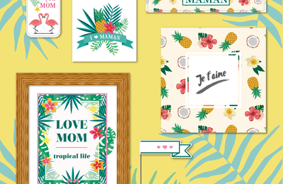 DIY printables : une fête des mères tropicale