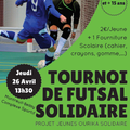 Tournoi de futsal demain 26.4, pour financer le projet de solidarité entre des jeunes de Montreuil-Bellay et d'Ourika Tadamoune 