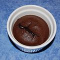 gateau moelleux au chocolat coulant