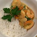 Curry de crevette saumon & ses petits légumes