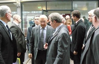 Jean-Marc Ayrault et Michel Sapin à Ermont-Eaubonne