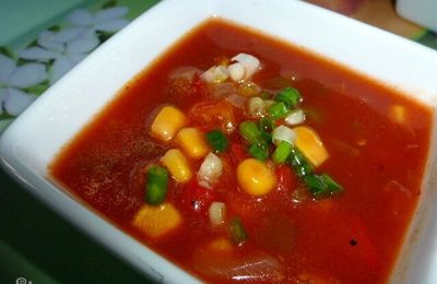 SOUPE DE SALSA EPICEE ET GLACEE