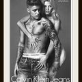 Justin Bieber, Lara Stone, and Justin Bieber's Junk Pose in New Calvin Klein Ads