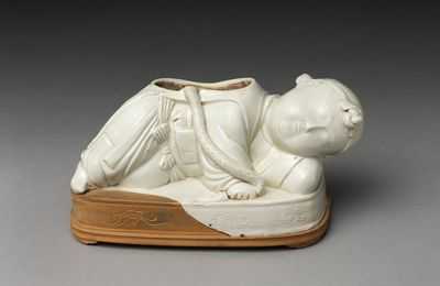 Base of a pillow in the form of a boy, Northern Song dynasty (960–1127), 11th–12th century